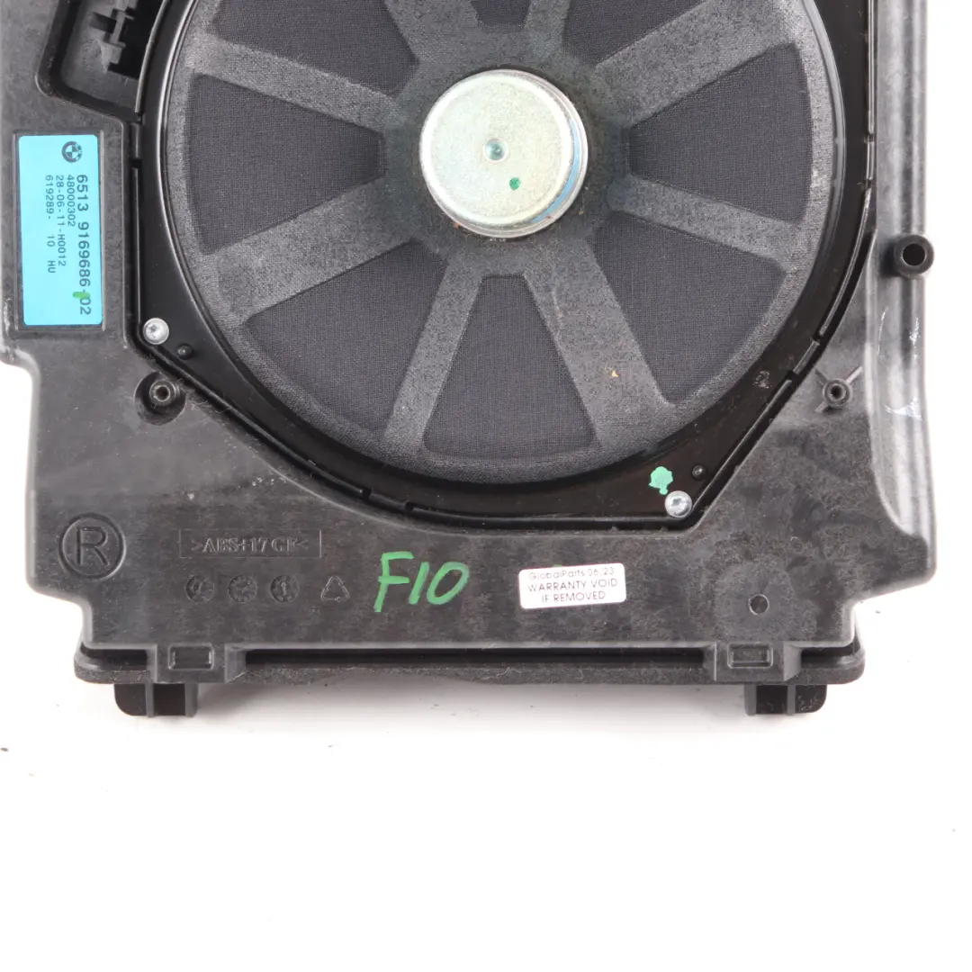 BMW F10 F11 F13 Altavoz Central Delantero Derecho HiFi Subwoofer Graves 9169686