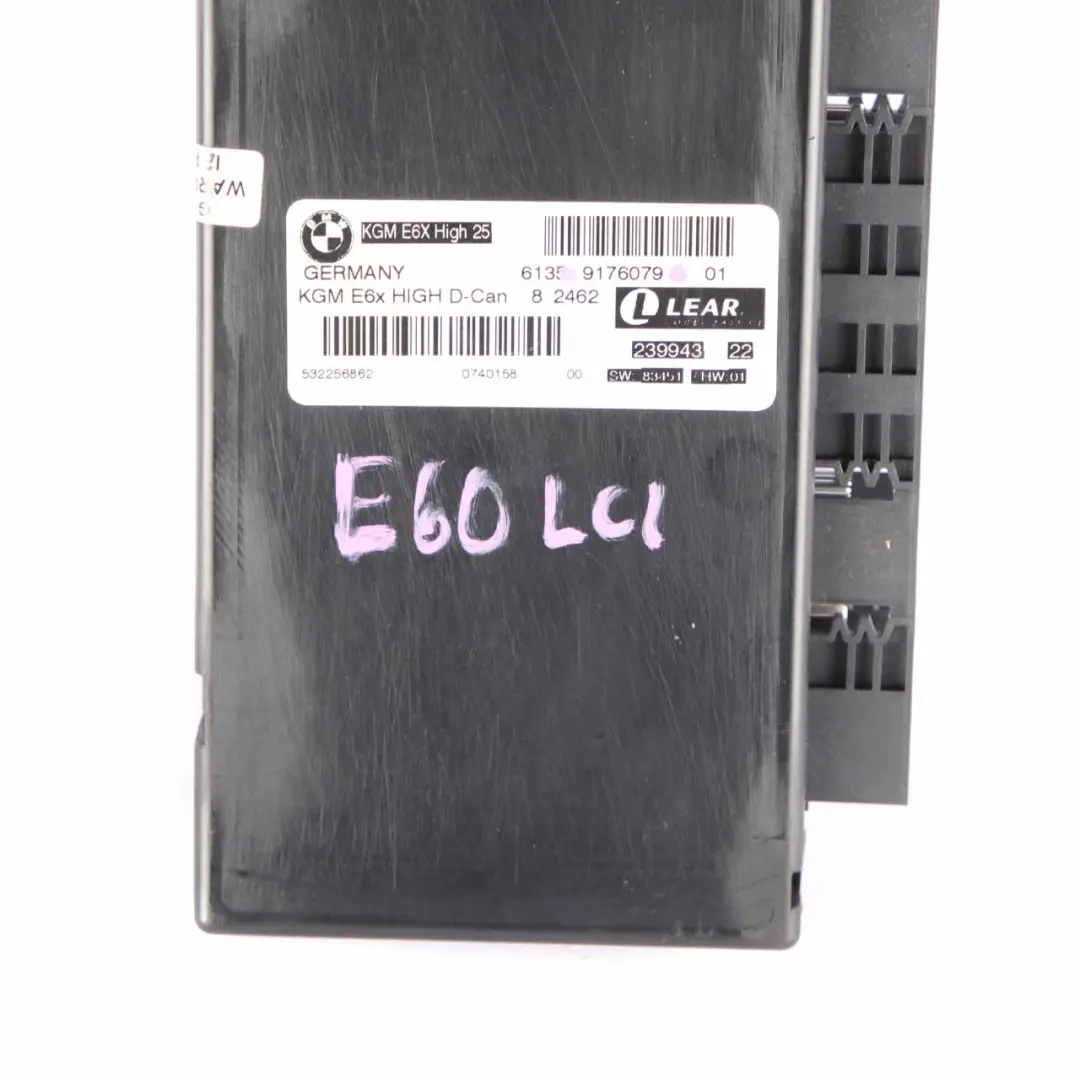 BMW E60 LCI Body Gateway Module ECU Control Unit KGM E6X High D-Can 9176079