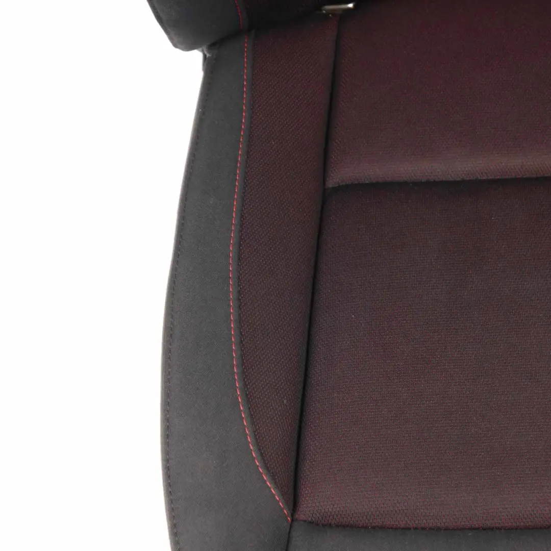 Front Seat BMW E87 LCI Heated Cloth Left N/S Fabric Network Cranberry Red Rot