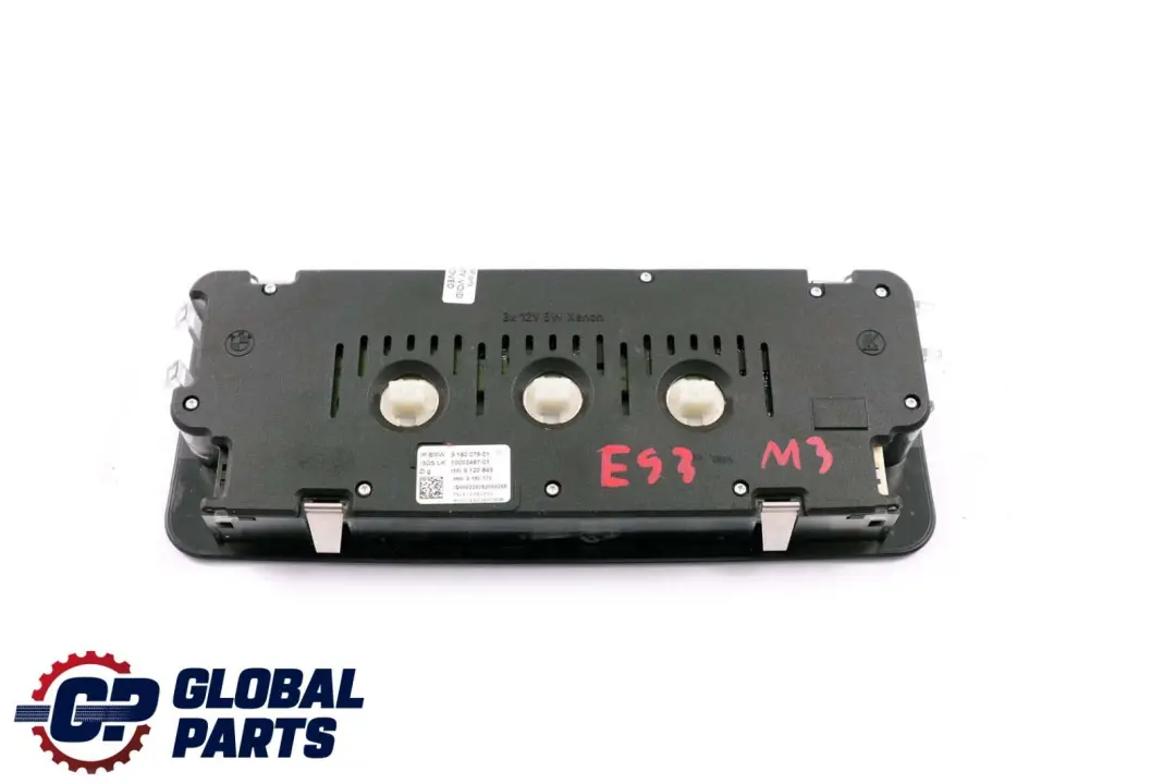 BMW E88 E93 Techo Interior Luz Interruptor Unidad Negro 9137495