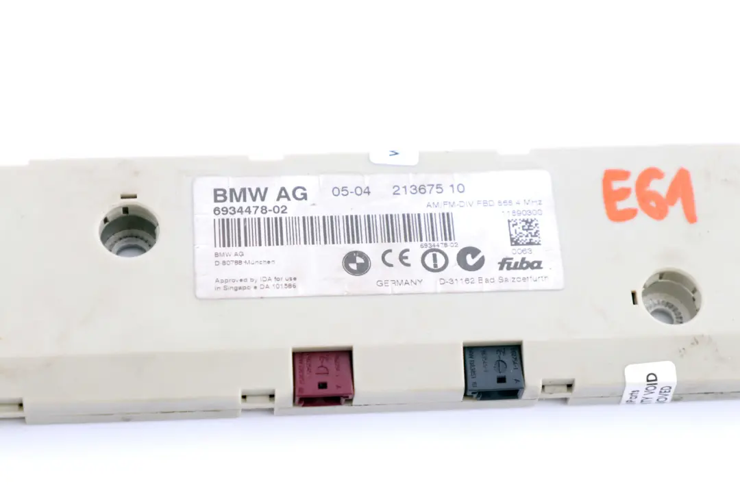 BMW E61 Antenna Amplifier Diversity Control Unit Module 868 MHZ 6934478