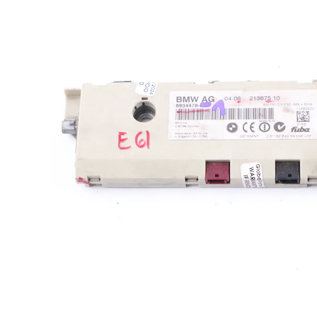 BMW E61 Antenna Amplifier Diversity Control Unit Module 868 MHZ 6934478