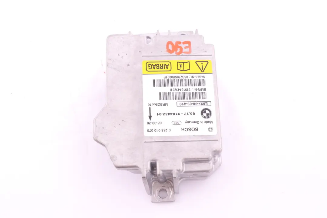 BMW E81 E87 E90 E91 Unidad De Control Airbag ECU NO CRASH DATA 9184432