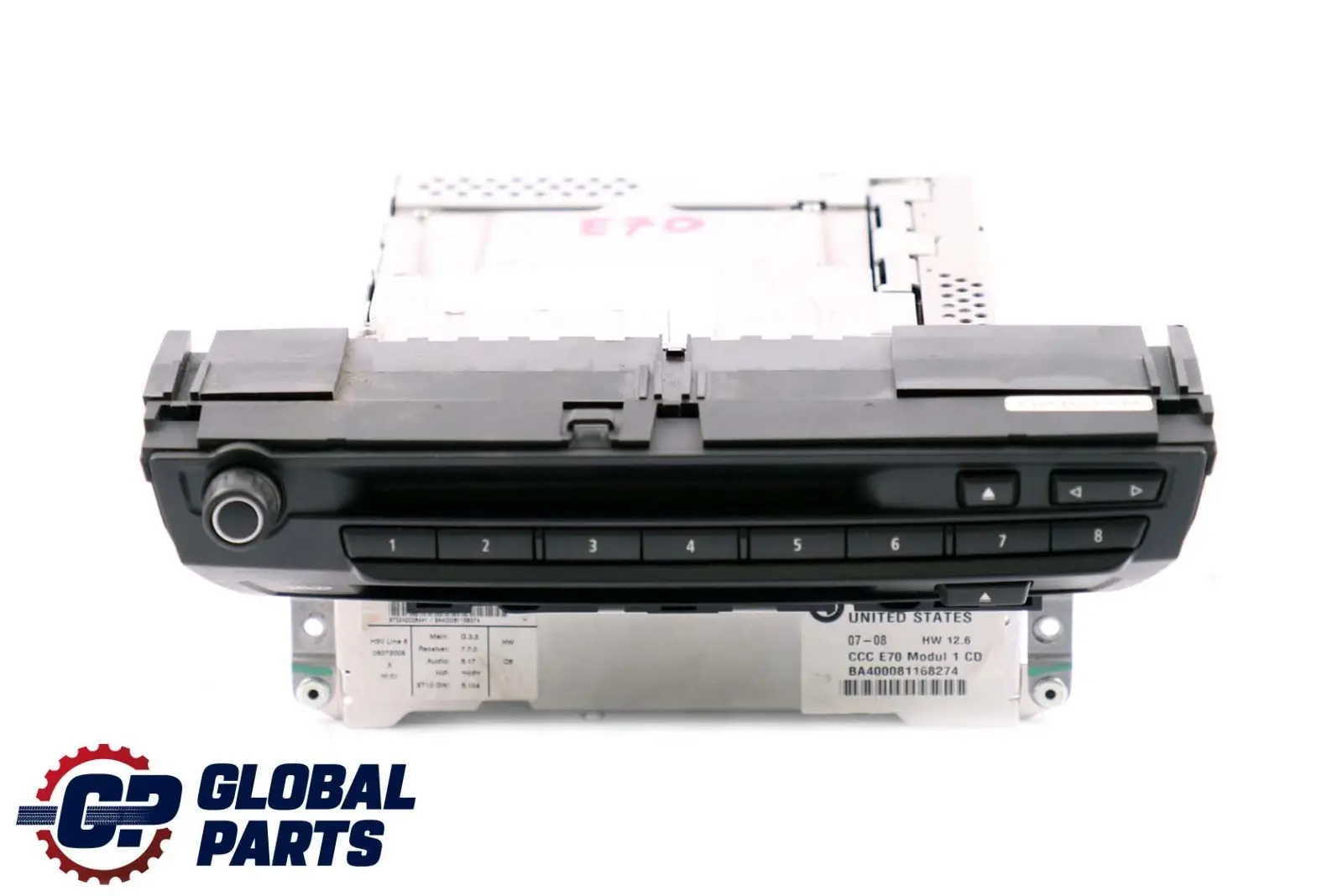 BMW E70 CCC Radio CD Player Navegacion 9185542