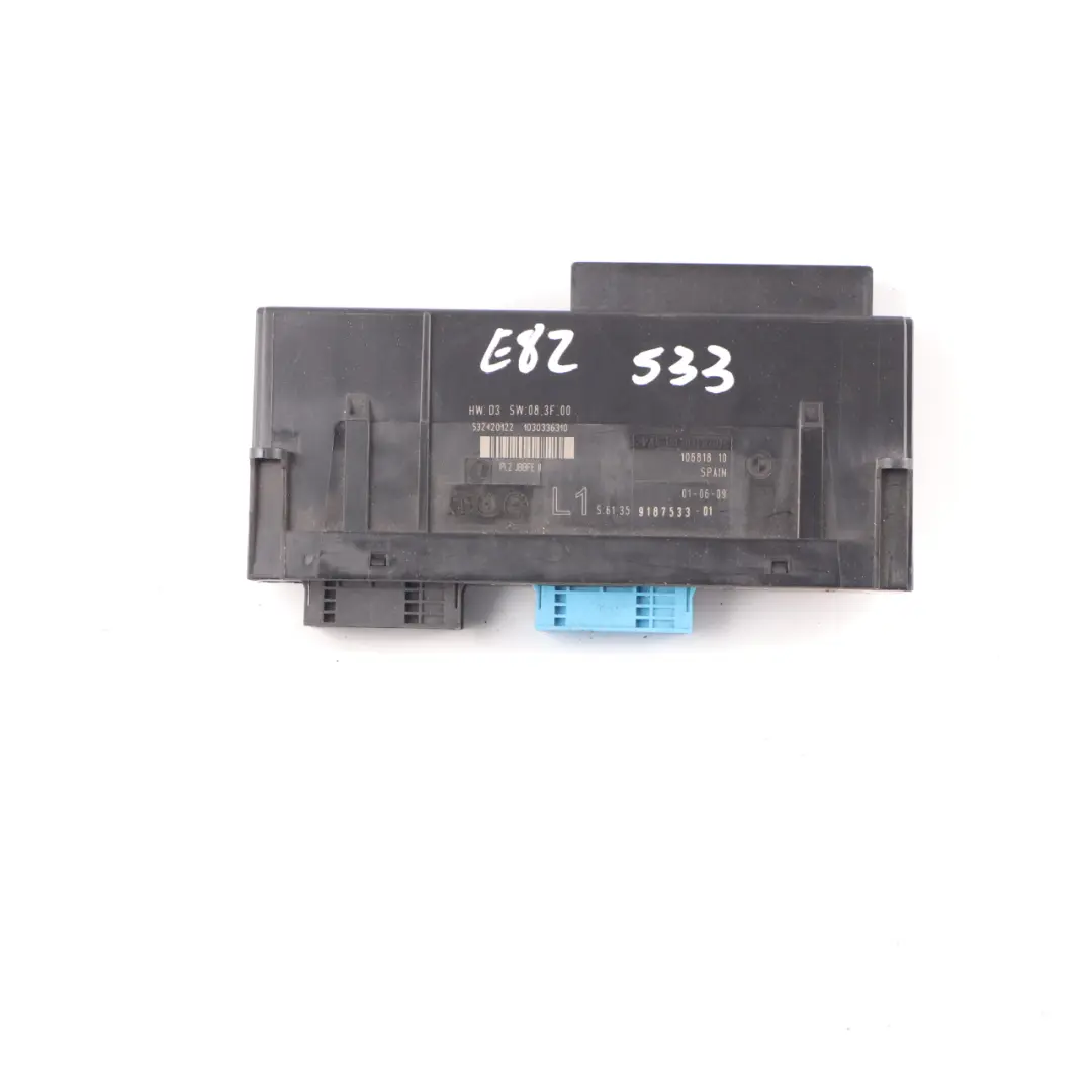 BMW E92 ECU Módulo Control Cuerpo Caja Conexiones L1 PL2 JBBFE II 9187533