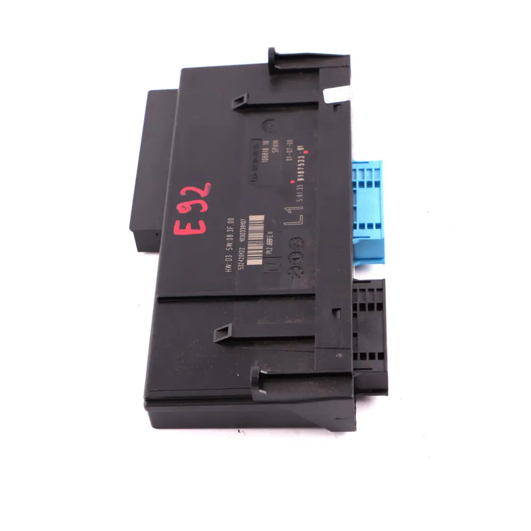 BMW E92 ECU Módulo Control Cuerpo Caja Conexiones L1 PL2 JBBFE II 9187533