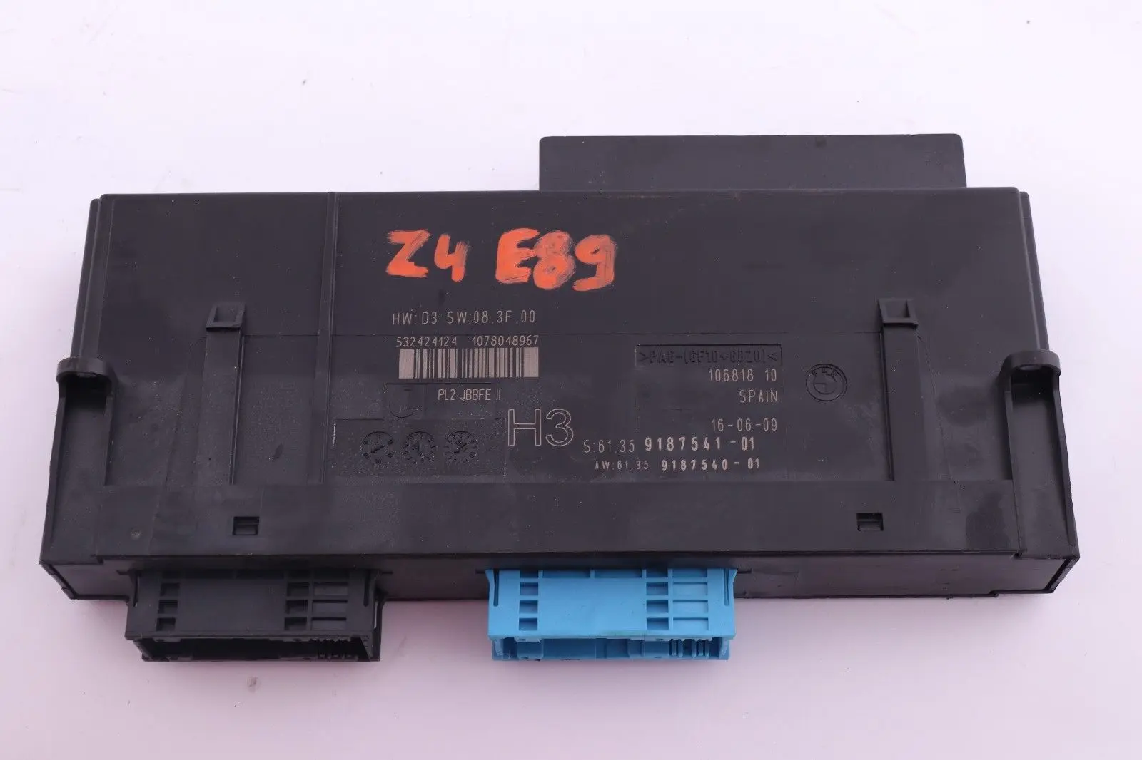 BMW Z4 E89 ECU Modulo Control Cuerpo H3 Caja de Conexiones 9187541