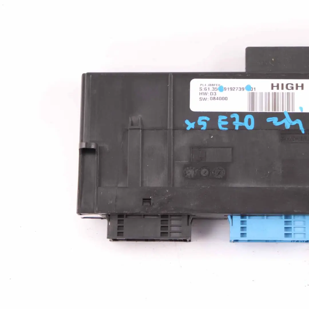 BMW X5 Series E70 ECU Body Control Module Junction Box High PL4 JBBFEII 9192739