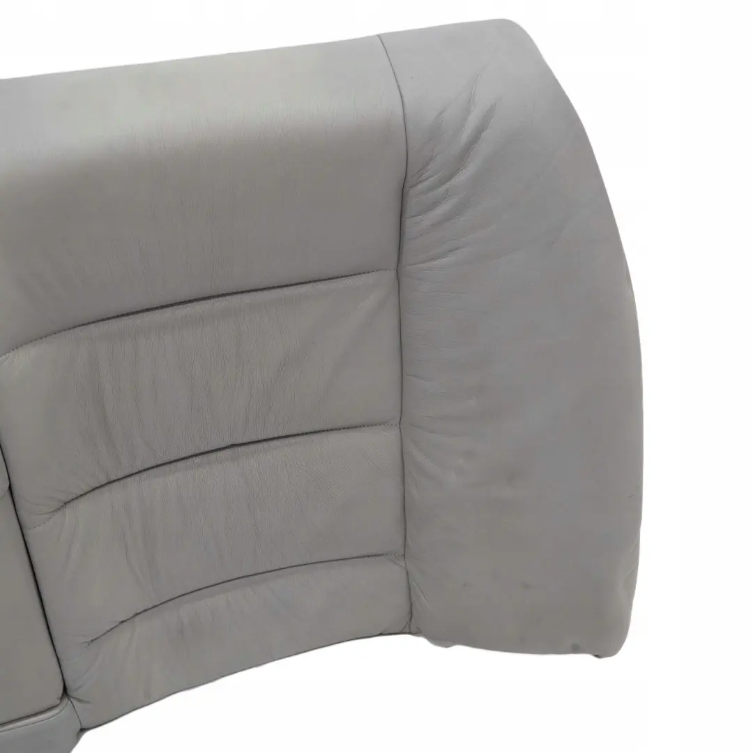 BMW 3 E36 Saloon Rear Seat Bench Backrest Cover Light Grey Leather Montana