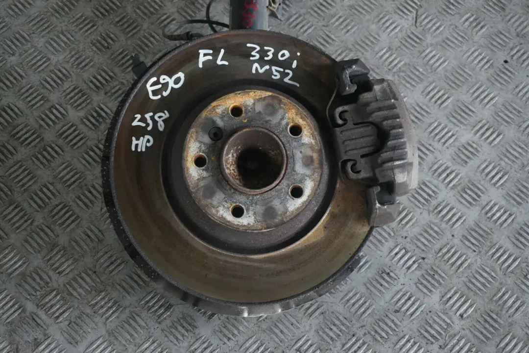 BMW E90 330i N52 Frente Izquierda  Spring Strut Brake Suspension Pierna