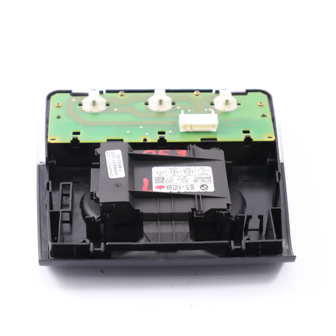 BMW E81 E82 E87 E90 E91 E92 Techo Luz Interruptor Centro Trasero Negro 6972064