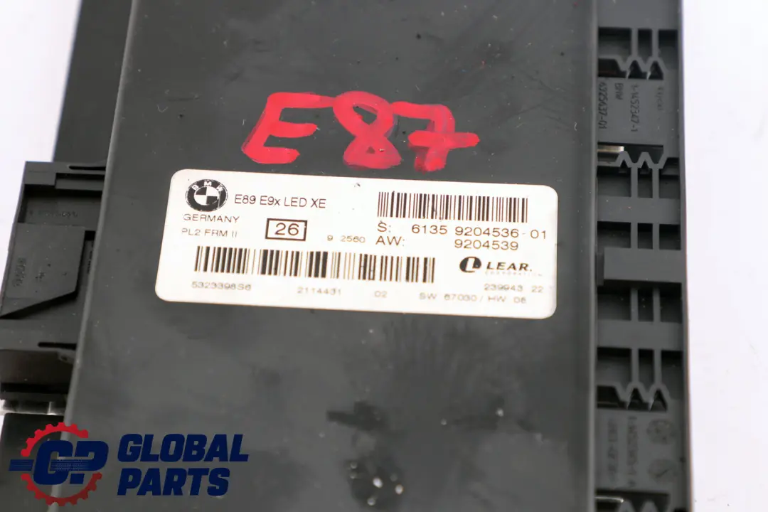 BMW 1 Series E87 Footwell Light Module ECU Control Unit PL2 FRM 9204536