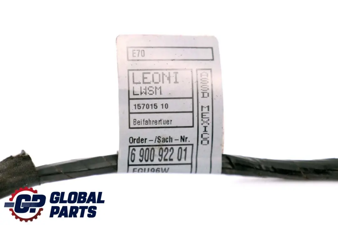 BMW X5 X6 Series E70 E71 Cable Loom Door Front Passenger Wiring Harness 6900922