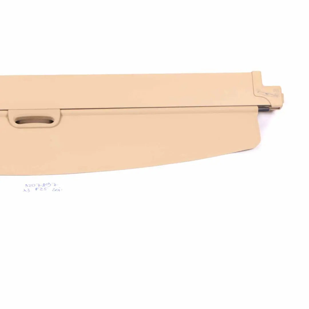 Roller Blind BMW X3 F25 Parcel Shelf Trunk Luggage Compartment Beige 9207897