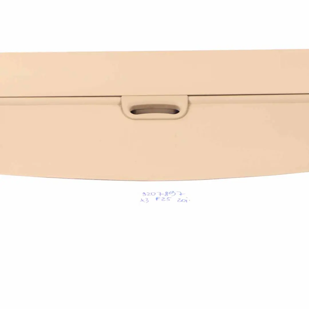 Roller Blind BMW X3 F25 Parcel Shelf Trunk Luggage Compartment Beige 9207897