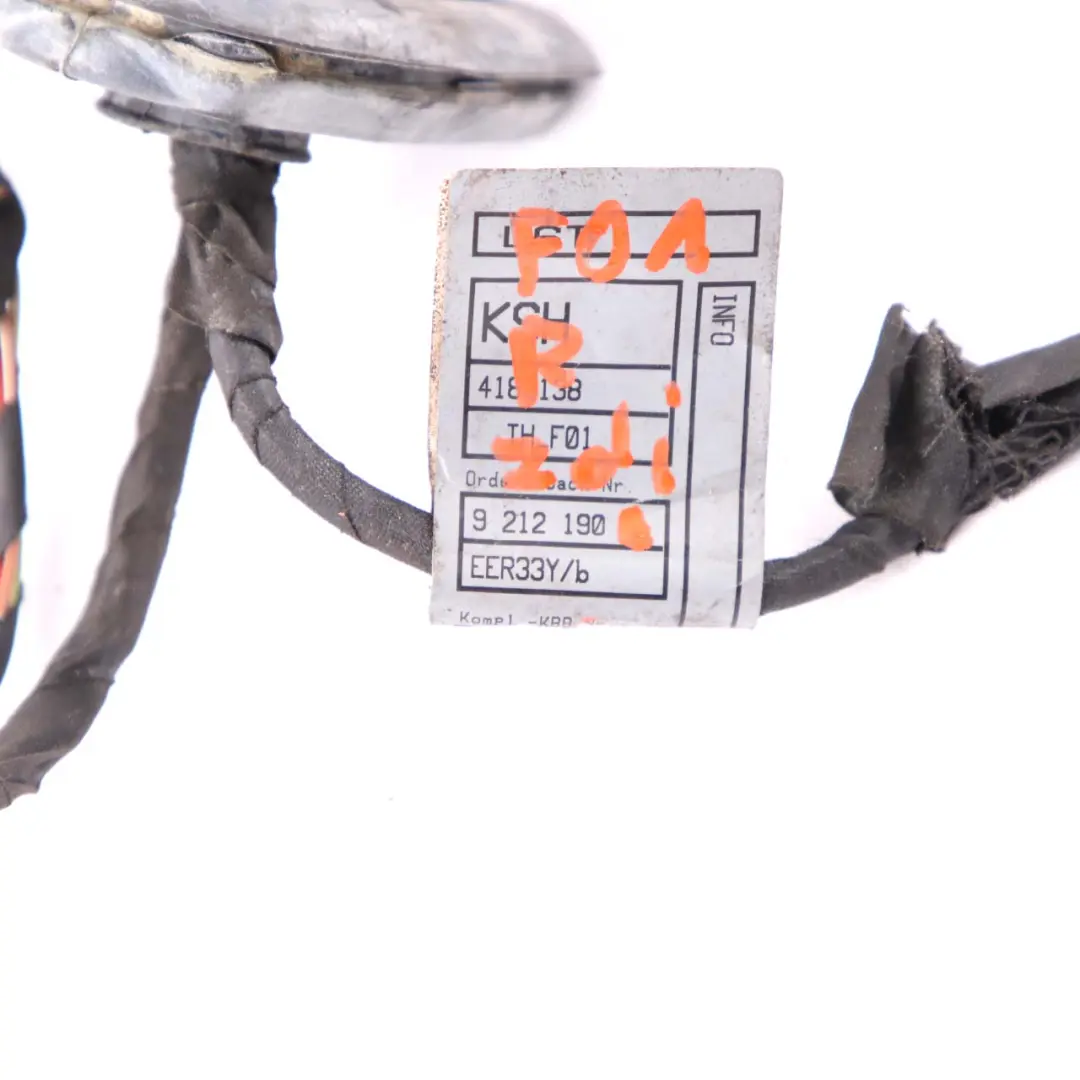BMW F01 LCI Cable Door Rear Left Right N/O/S Wiring Harness 9212190