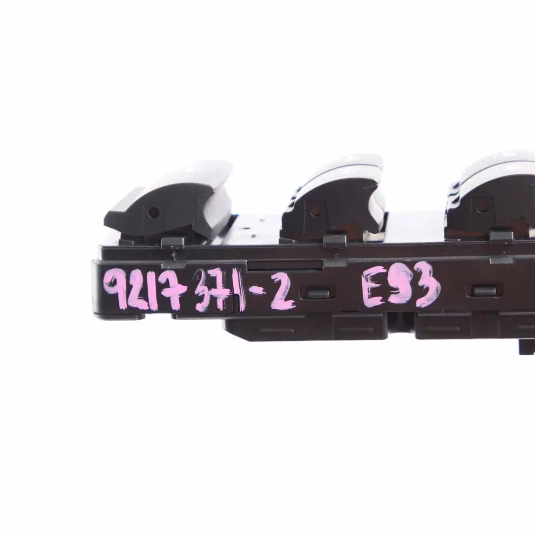 Window Lifter Switch BMW E93 Z4 E89 Driver's Side Power Fold Black 9217371