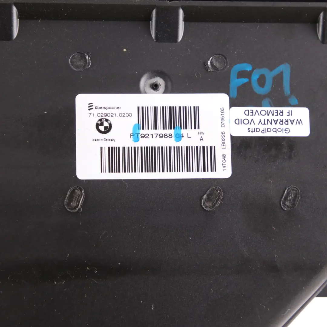 BMW F01 F02 Calefactor Auxiliar Eléctrico Lado Derecho Conductor 9217988