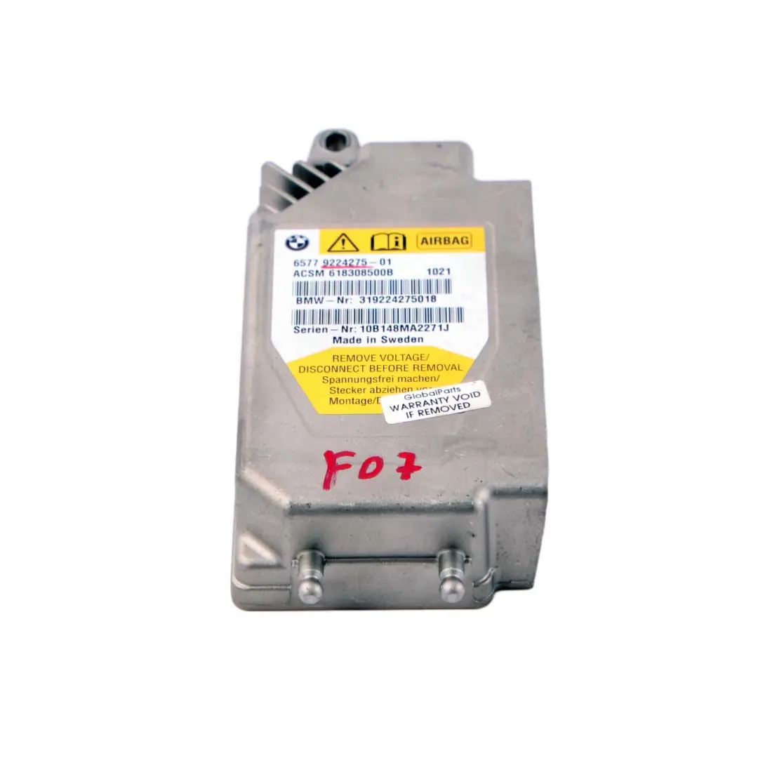 BMW F01 F02 F07 GT Unidad Control Módulo Aire ECU 9224275