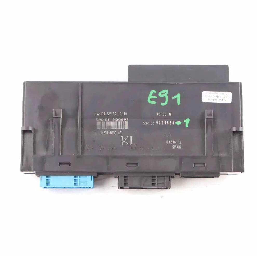 BMW E91 Touring Body Control Module Unit Junction Box KL PL2RR JBBFE 9229885