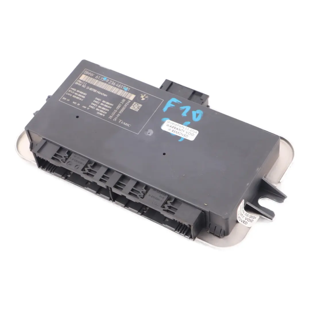 BMW F10 ECU FRM III Moduł Sterownik Świateł 9236461