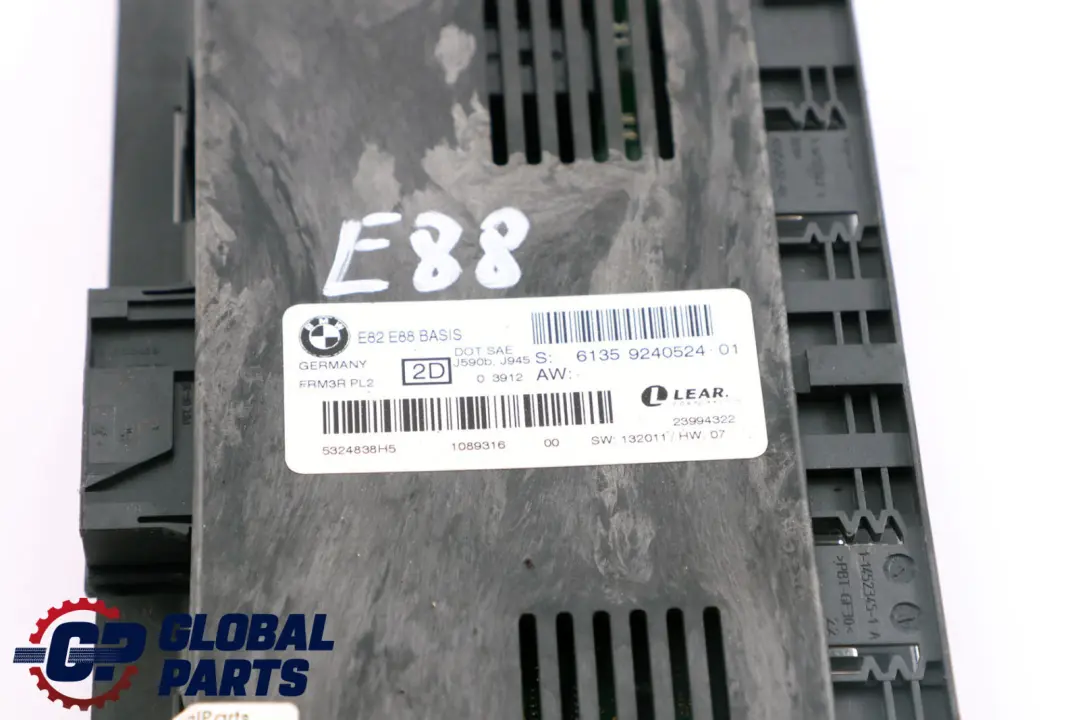 BMW 1 er E88 Fußraummodul Steuergeraet ECU BASIS PL2 FRM3R 9240524