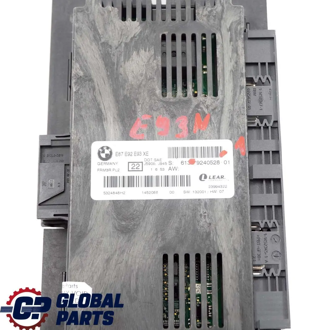 BMW 3 Series E93 LCI Footwell Xenon Light Control Module Lear FRM3R PL2 9240528