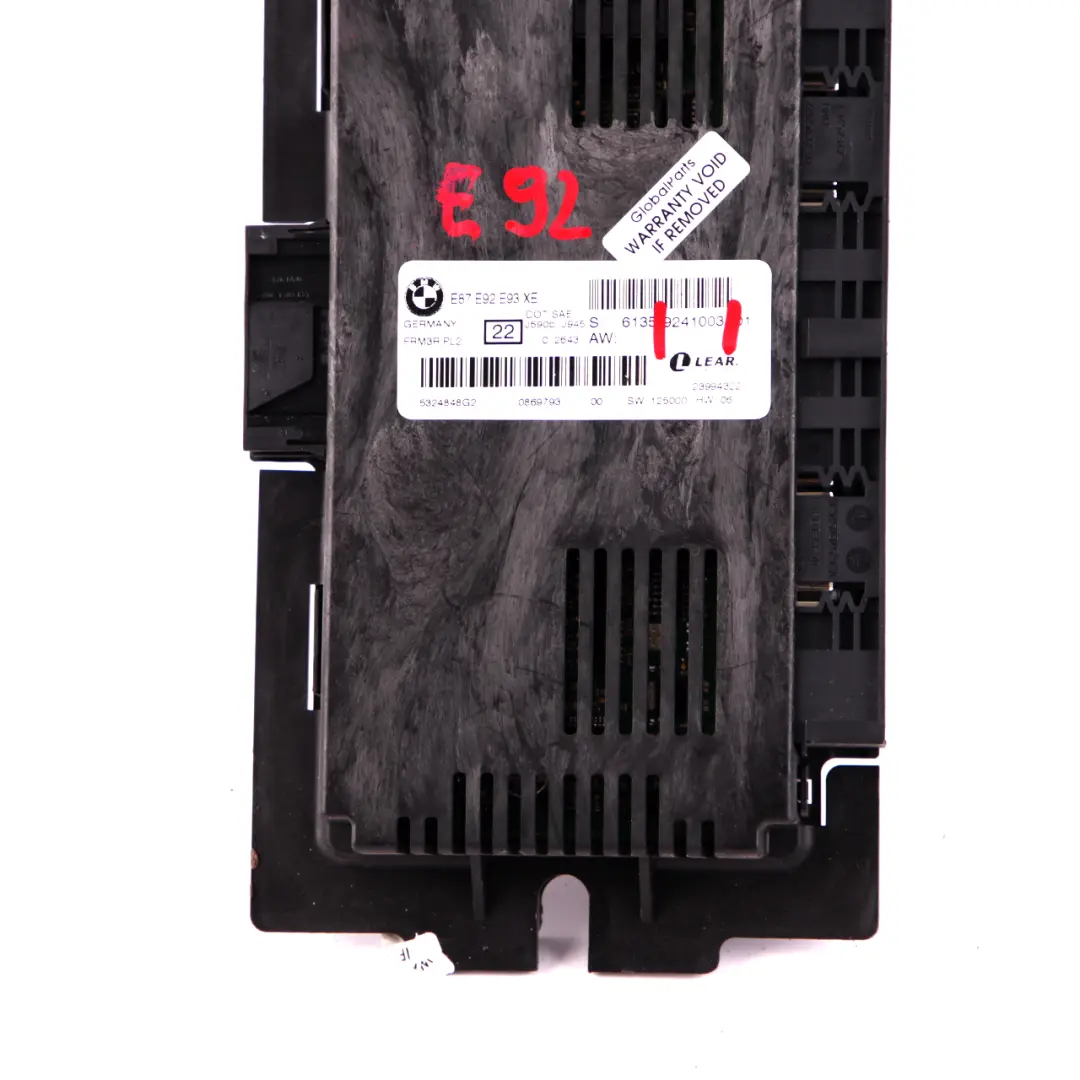 BMW E92 Modulo De Control De Luces De los pies Unidad ECU FRM3R PL2 Lear 9241003