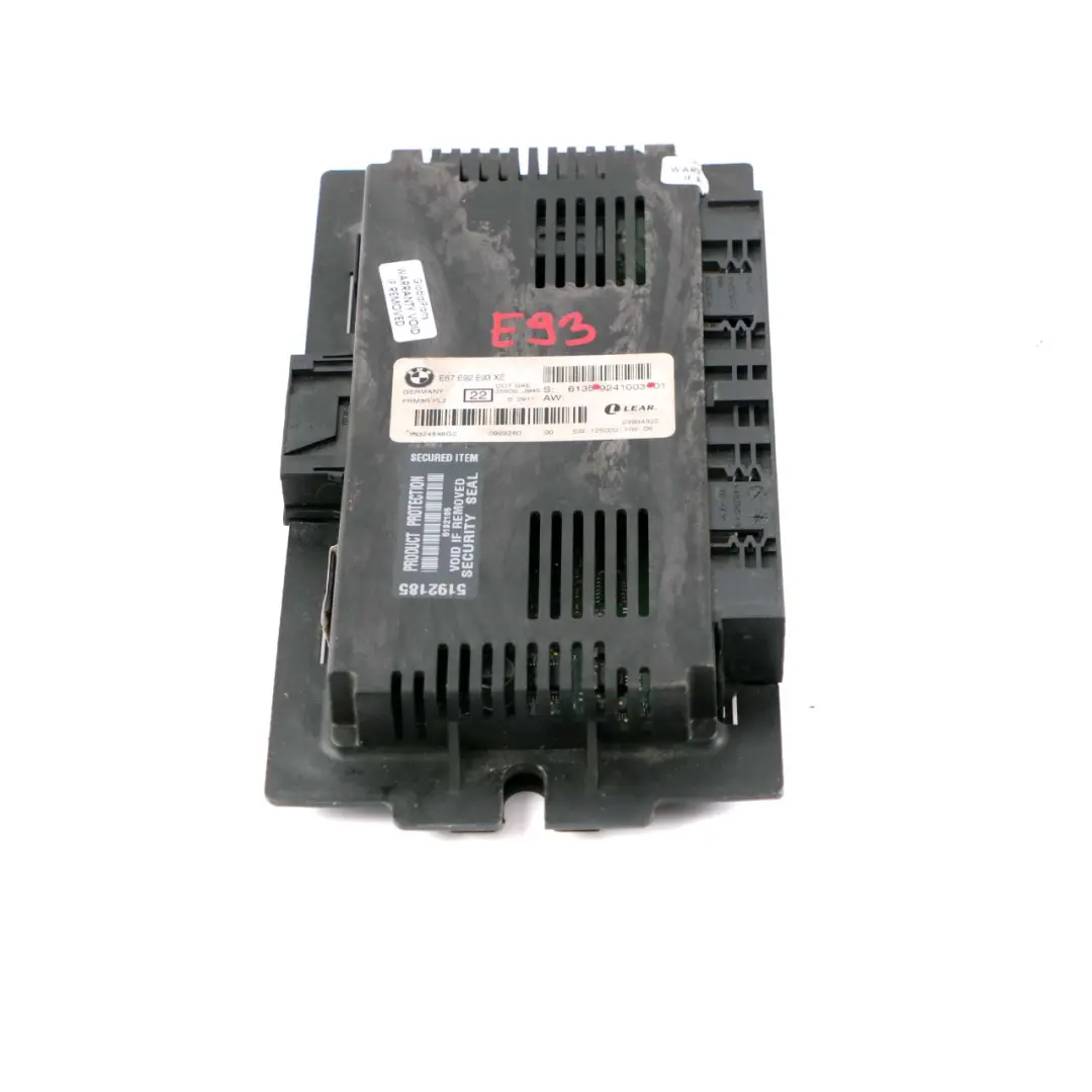 BMW 3 Series E93 Light Control Footwell Module ECU Unit FRM3R PL2 Lear 9241003