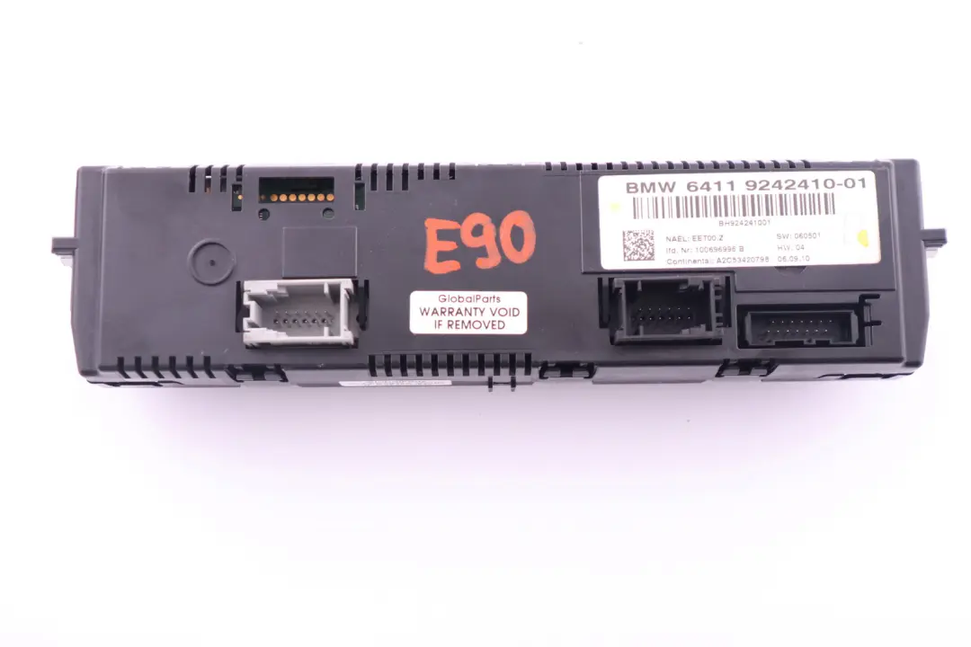 BMW E81 E87 E90 E91 E92 Automatic Air Conditioning Control 9242410