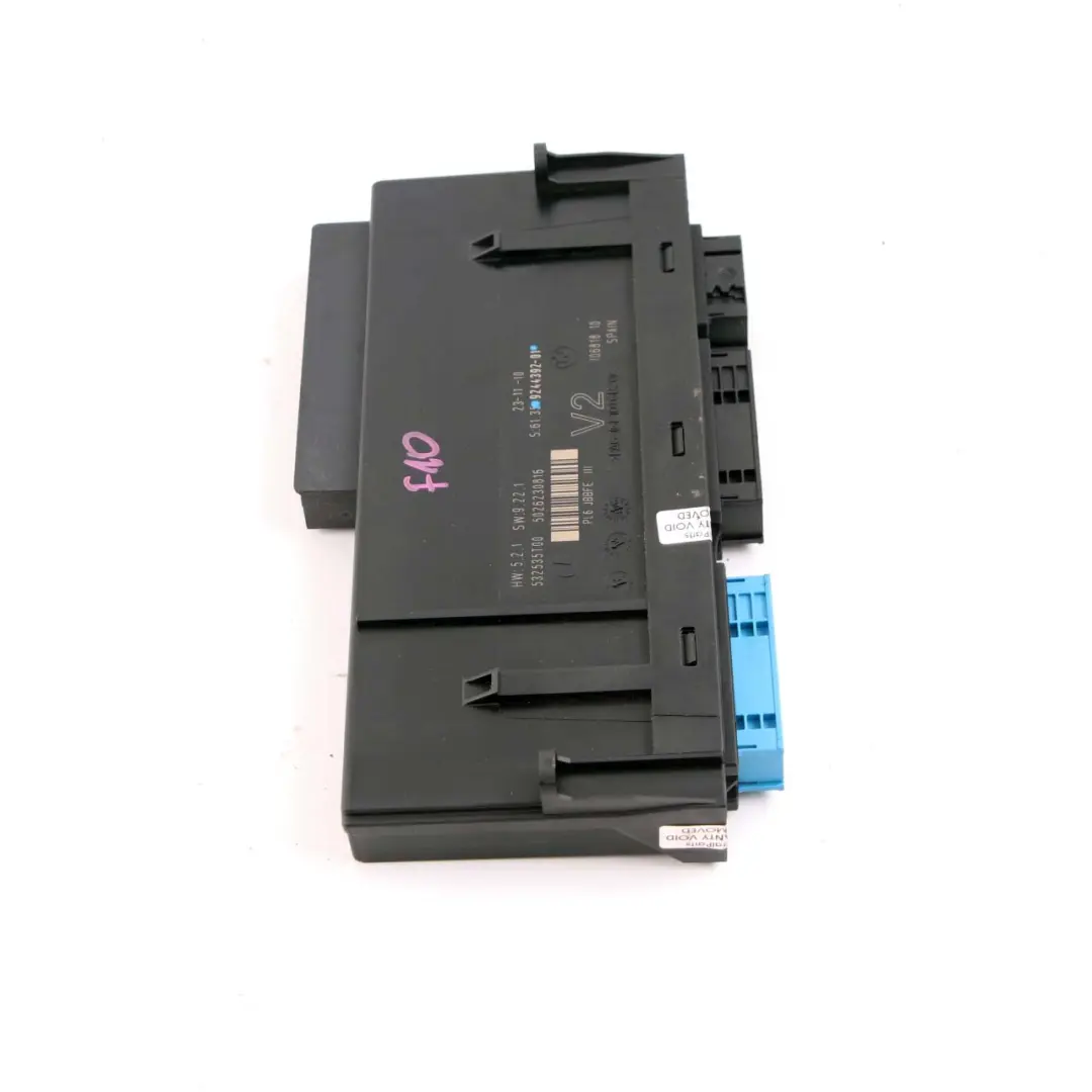 BMW F10 ECU Módulo Control Cuerpo V2 PL6 JBBFE III Caja De Conexiones 9244392