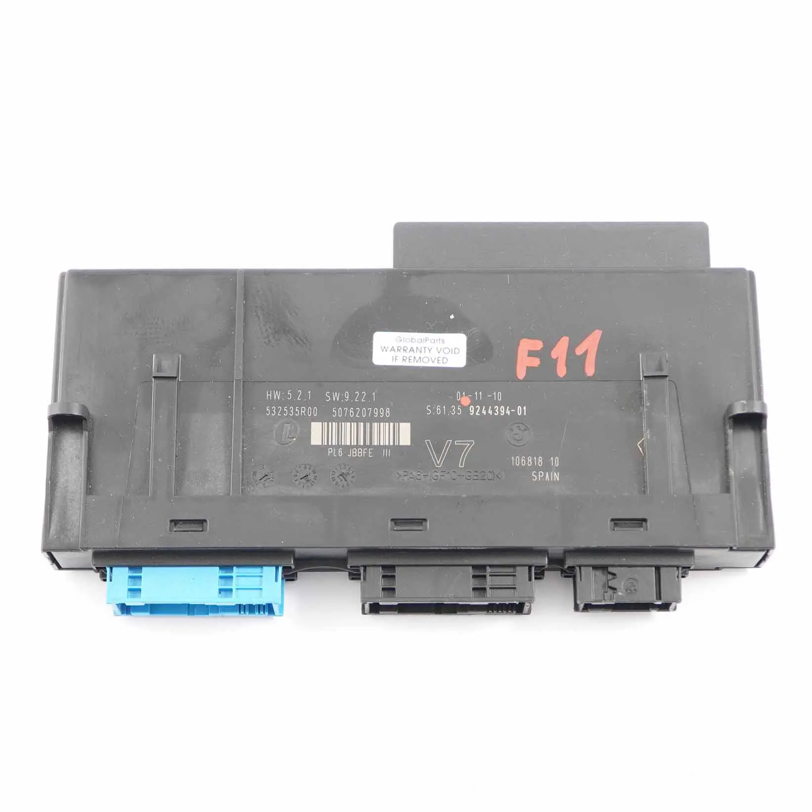 Módulo control carrocería BMW F11 ECU Junction Box 3 PL6 JBBFE III V7 9244394