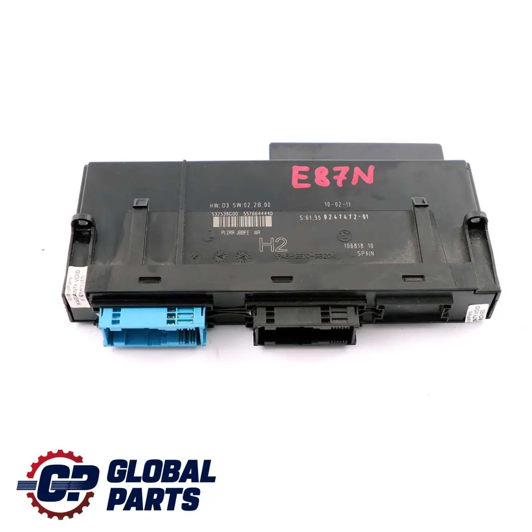BMW E87 LCI Steuergerät Steuermodul Anschlussdose H2 PL2RR 9247472