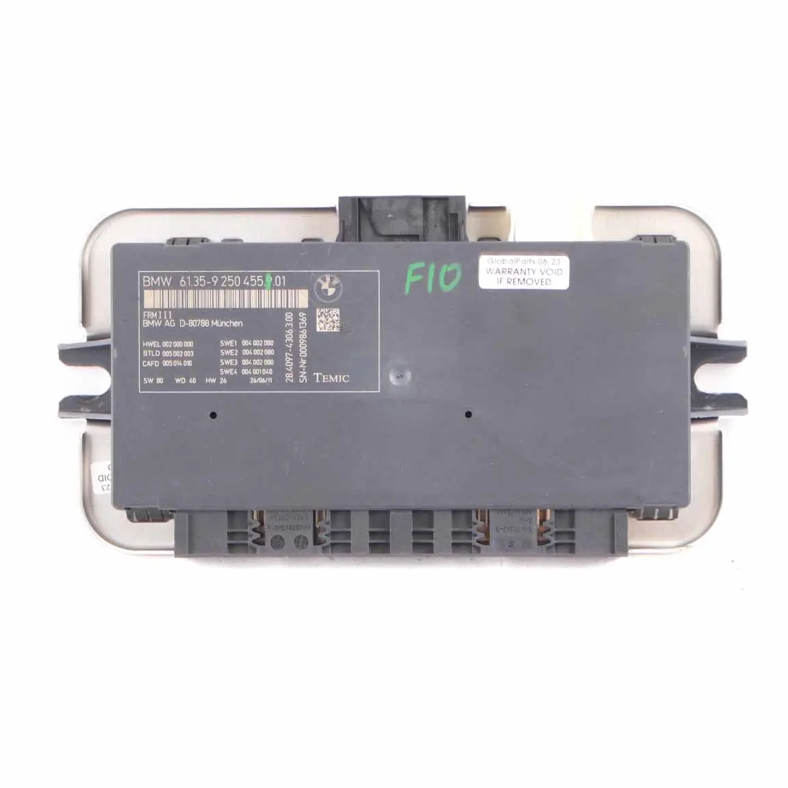 BMW F10 Footwell Light Control Module ECU Unit FRM3 TEMIC 9250455