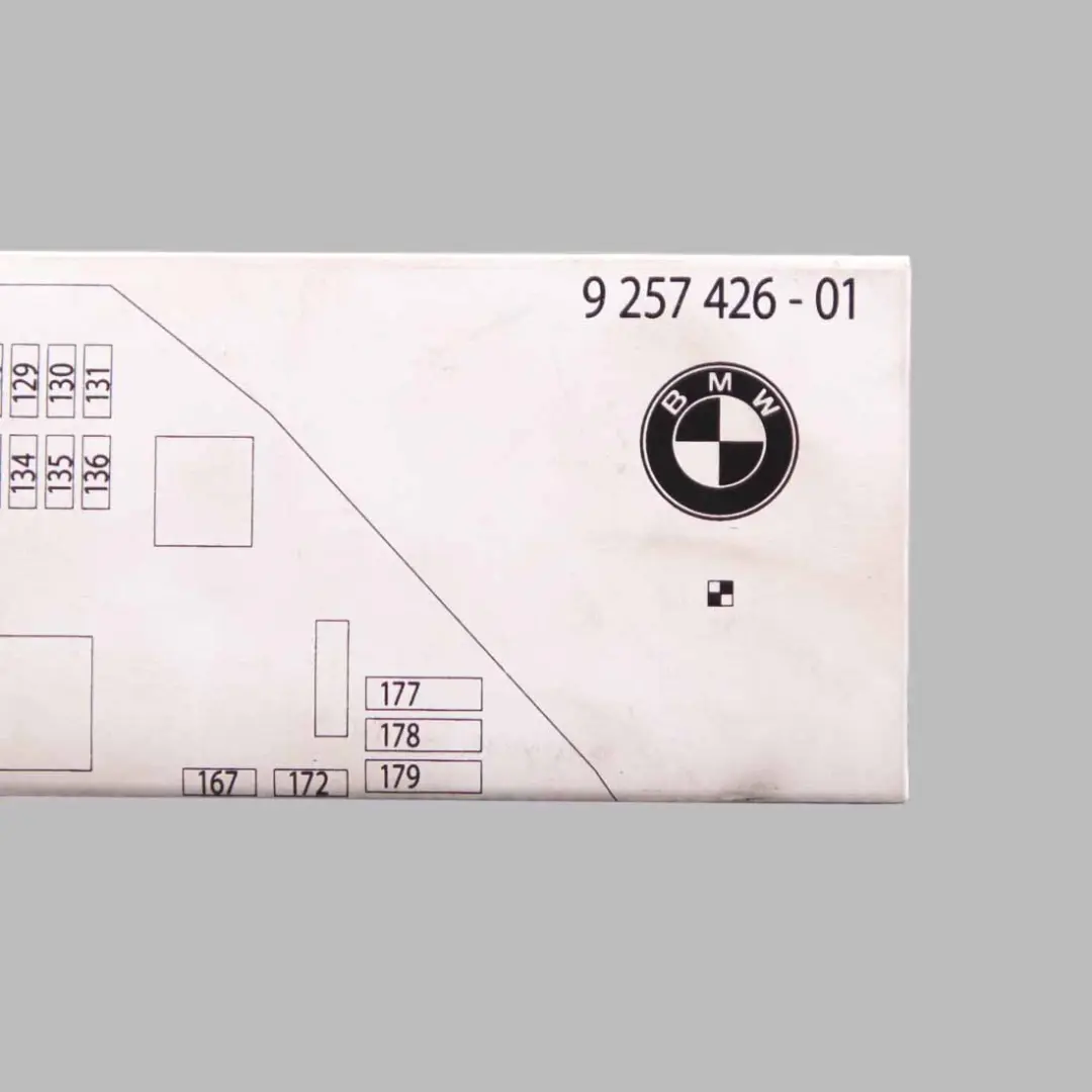 BMW F10 F11 F12 Tarjeta Mapa Caja de Fusibles Diagrama Agrupación 9238195