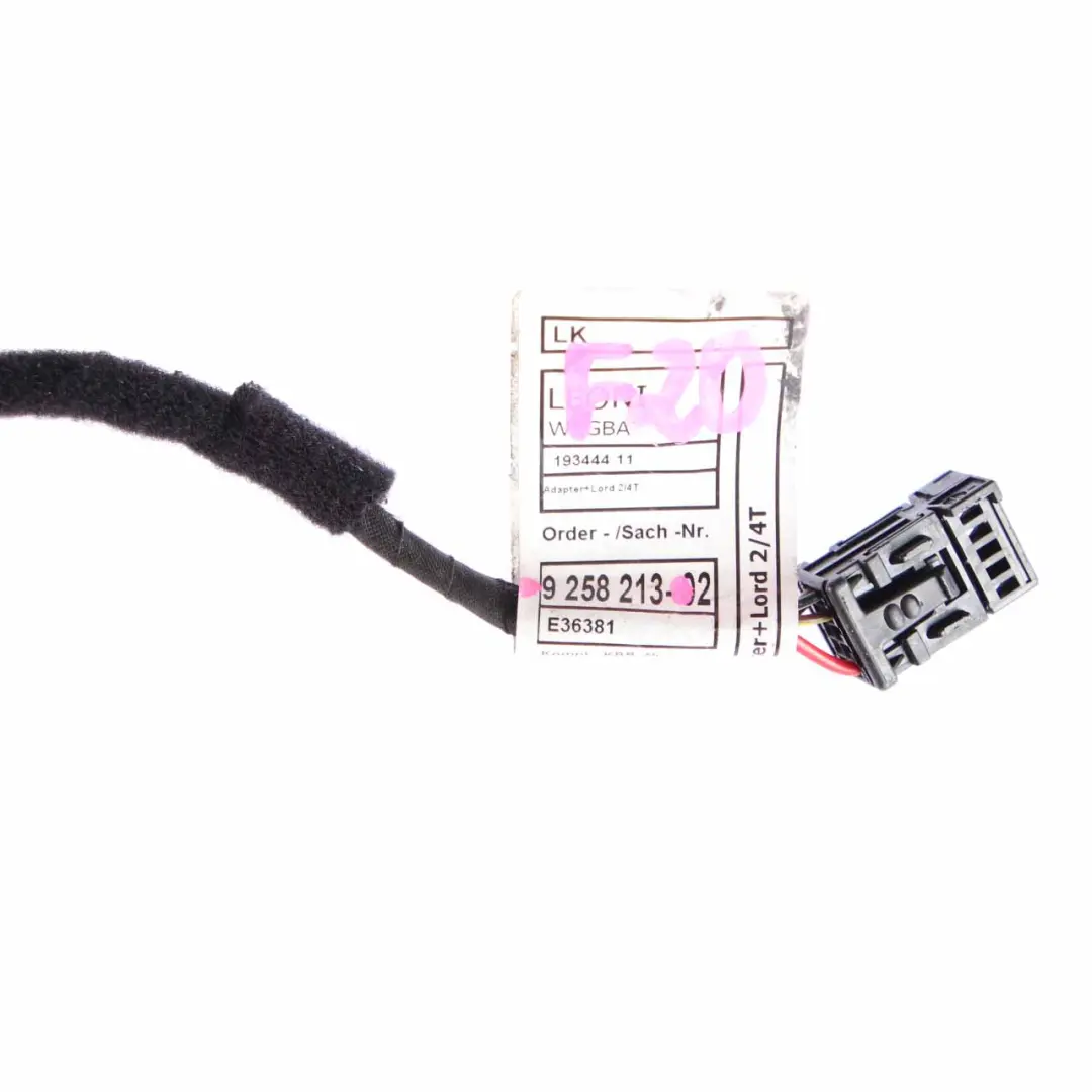 Seat Wiring BMW F20 F30 Lumbar Support Pump Adapter Lead Cable Wire 9258213