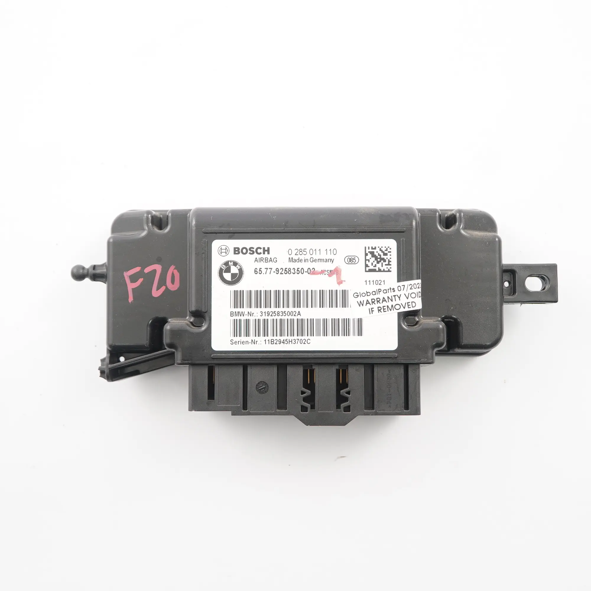 Steuergerät BMW F20 F21 F22 F30 F31 F32 Steuergerät Airbag ECU Modul 9258350