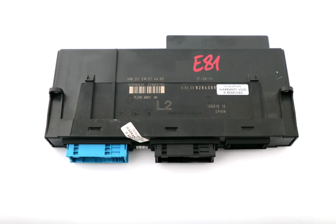 BMW 1 Series E81 Body Control Module L2 61359264569 9264569