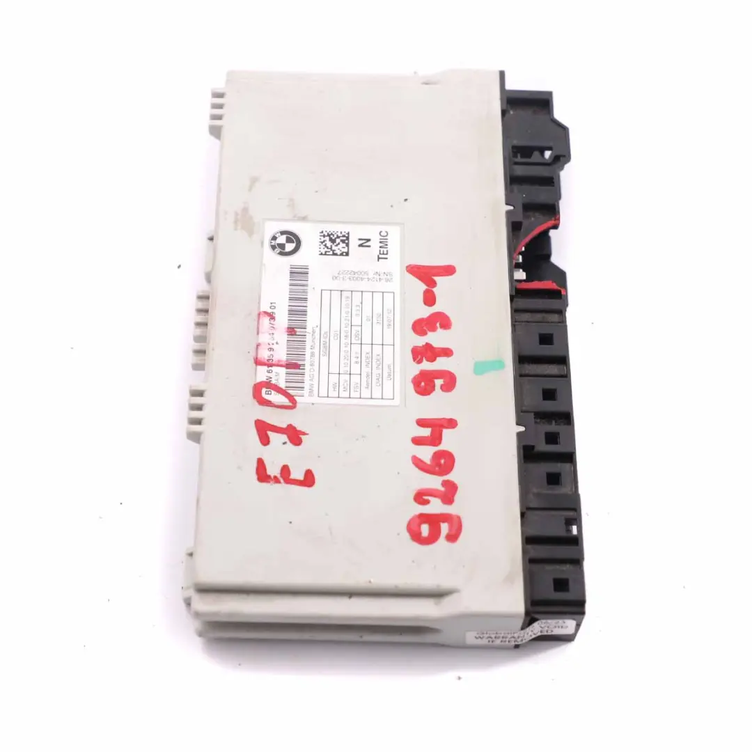 BMW X5 E70 Seat Control Unit Module ECU 9264973