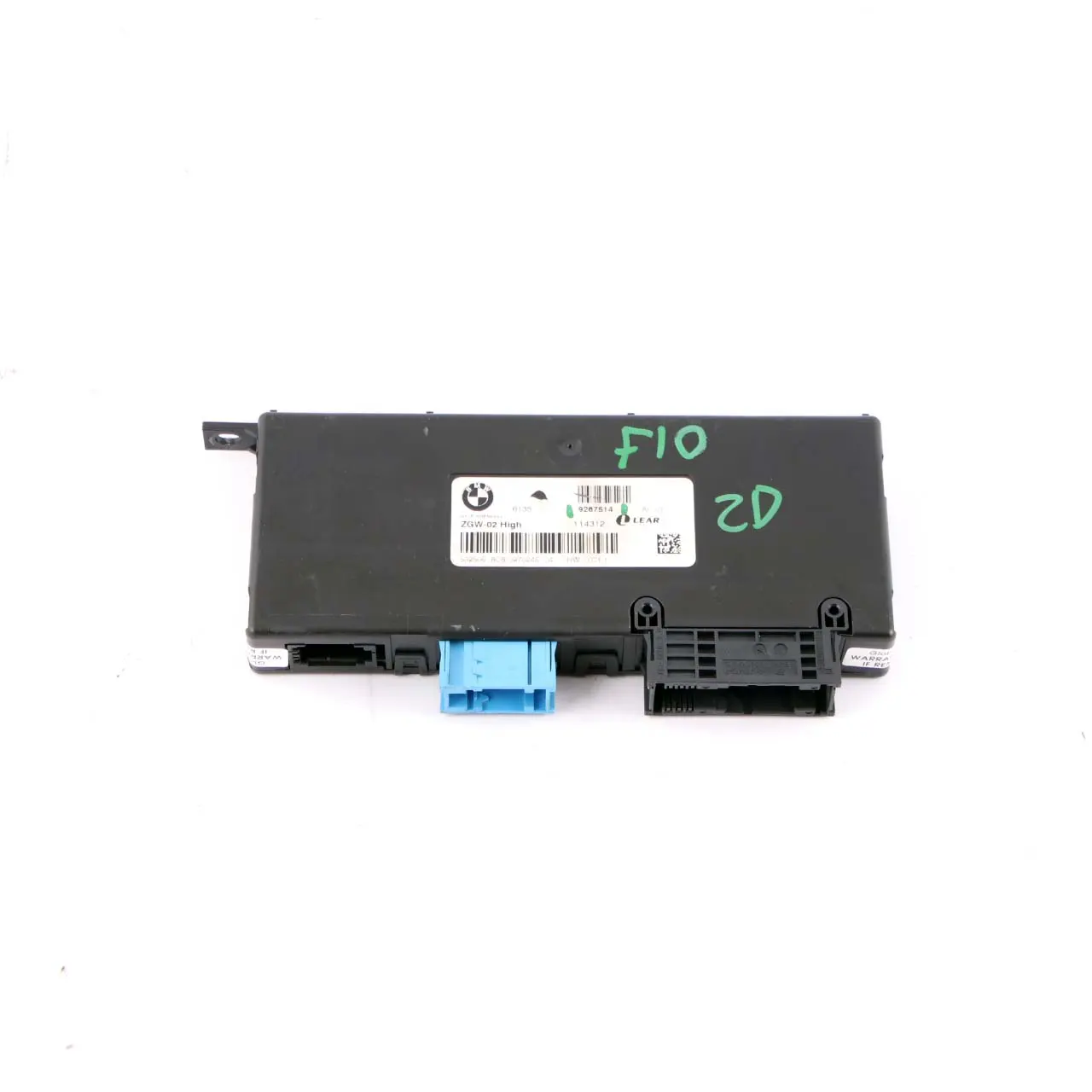 BMW F10 F11 Central Gateway Módulo ECU Unidad Control Lear ZGW-02 Alta 9267514