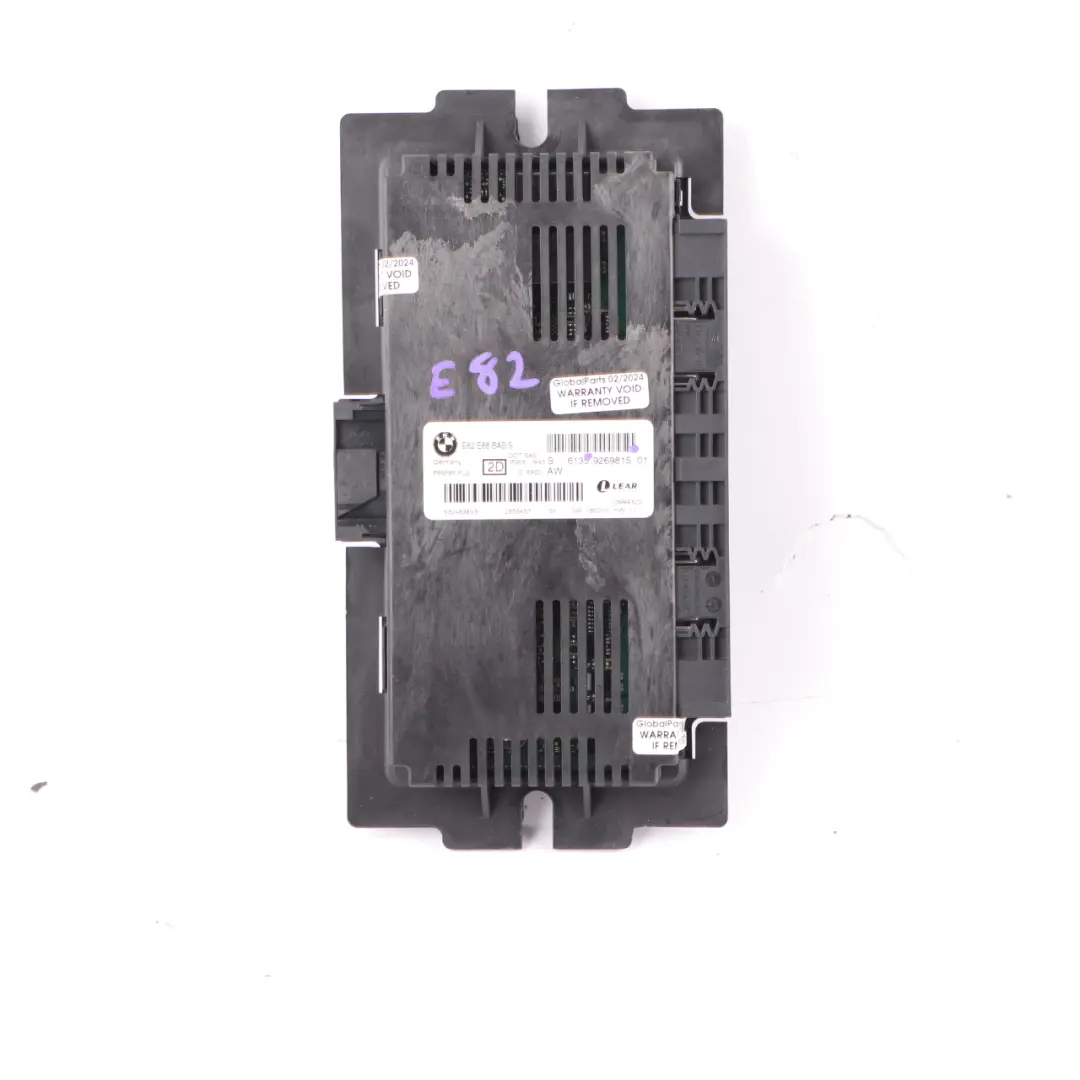 BMW E82 Light Control Footwell Module ECU Basis FRM3R PL2 Lear 9269815