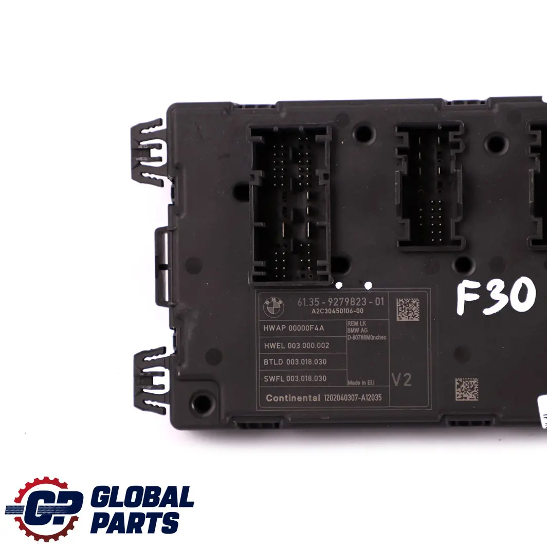 BMW F30 REM Módulo Electrónico Trasero Caja de Fusibles Control 9279823