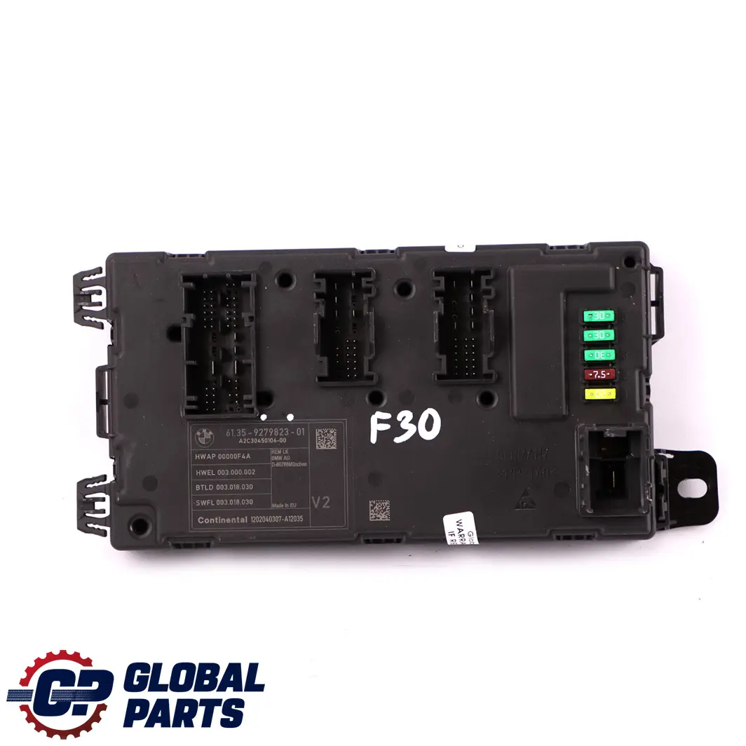 BMW F30 REM Módulo Electrónico Trasero Caja de Fusibles Control 9279823