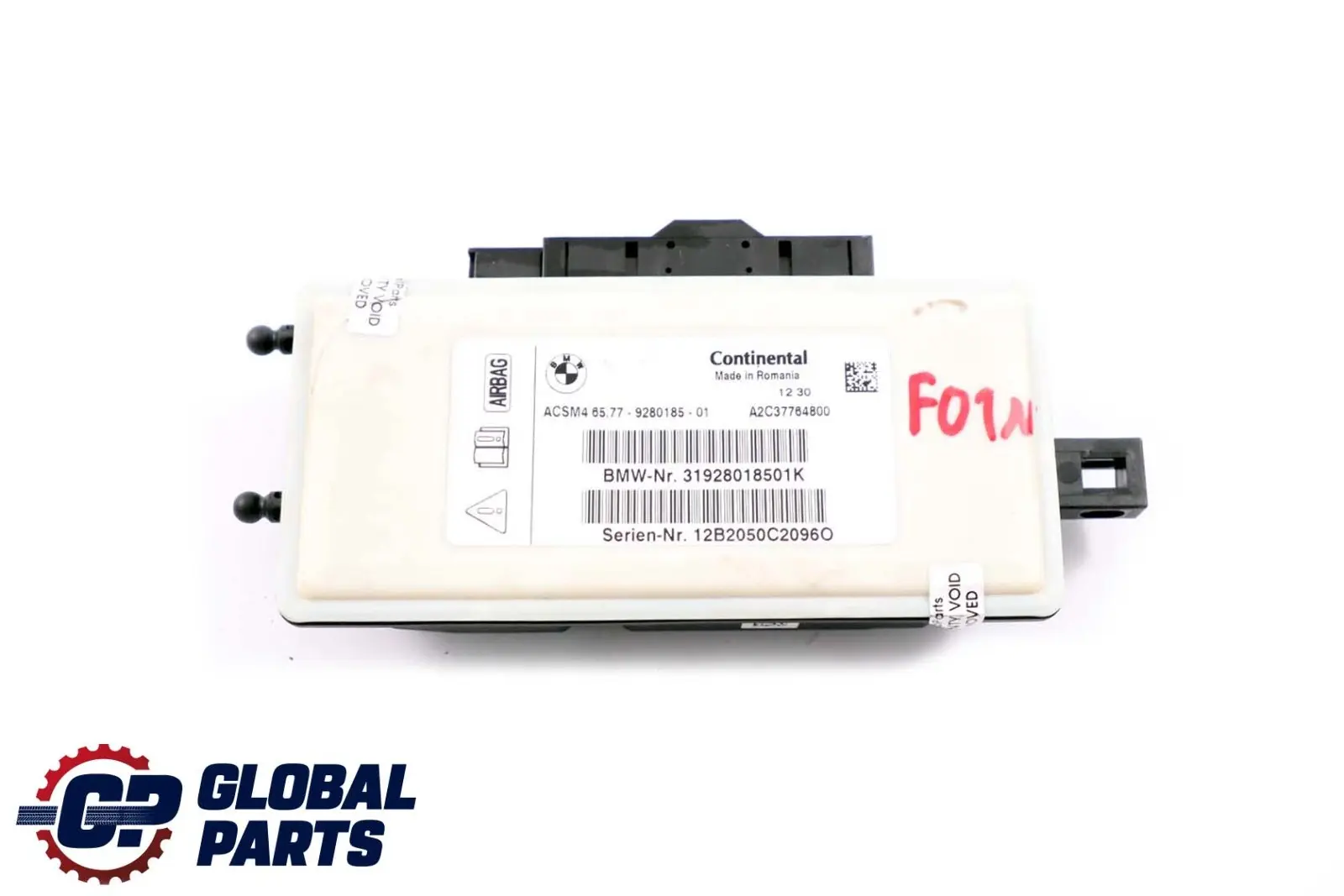 BMW F10 F11 F01 F02 F03 LCI Airbag Control Module ECU Unit 9280185