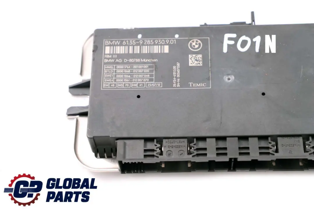 BMW F01 LCI Facelift Footwell Module Unit LED TEMIC FRM III 9285930