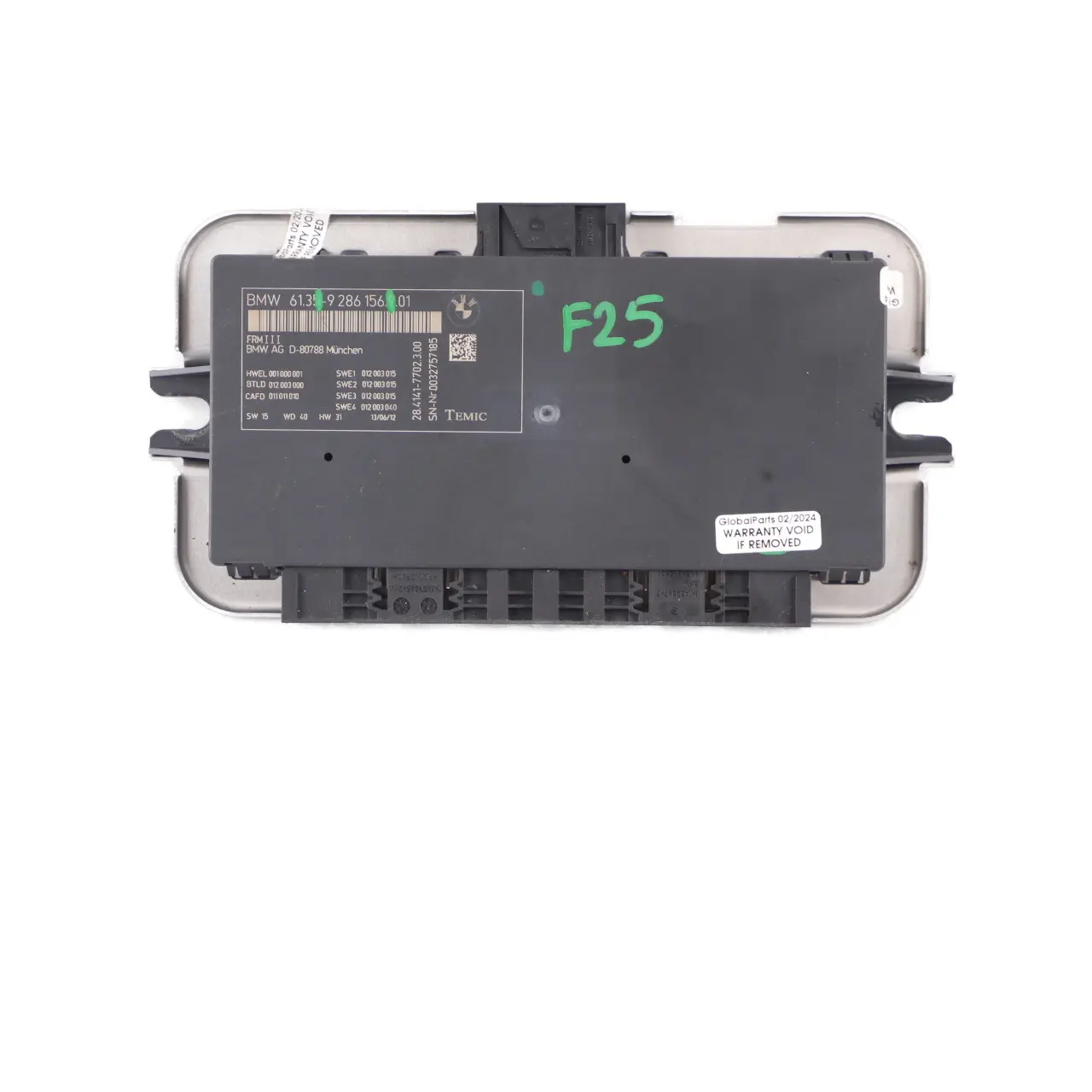 BMW X3 F25 Footwell Light Module Control Unit ECU FRM3 9286156