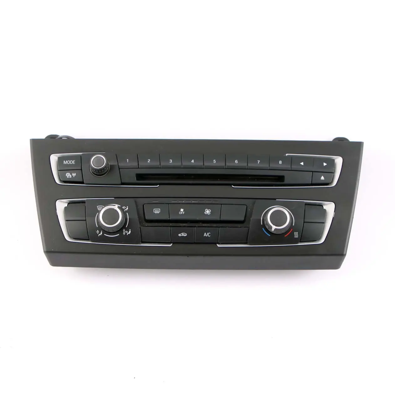 Panel Control BMW F20 F21 AC Acondicionado Radio Audio FBM Unidad Modulo Cromo