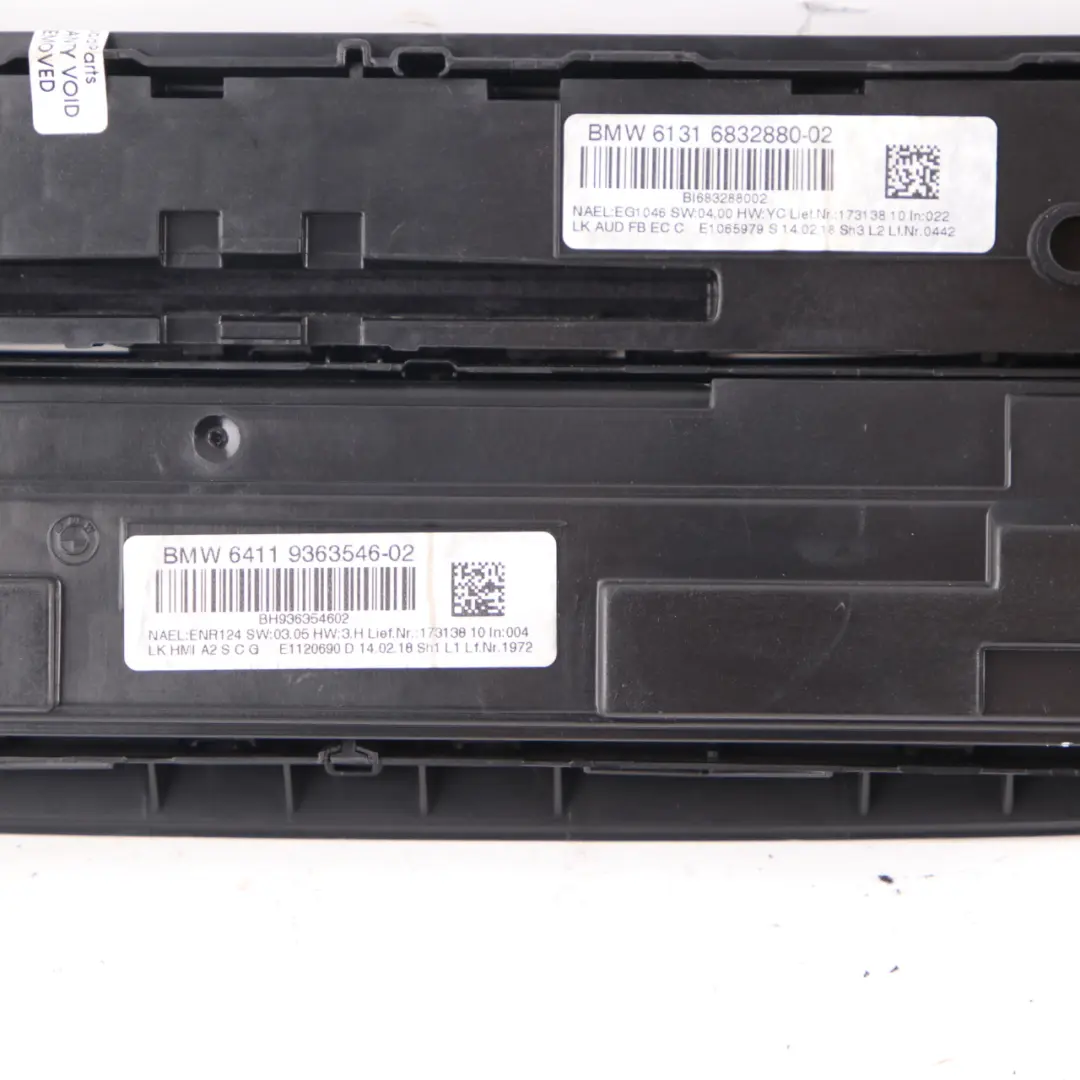 BMW F20 F30 Radio Panel Klimatyzacji 6814187 9287341