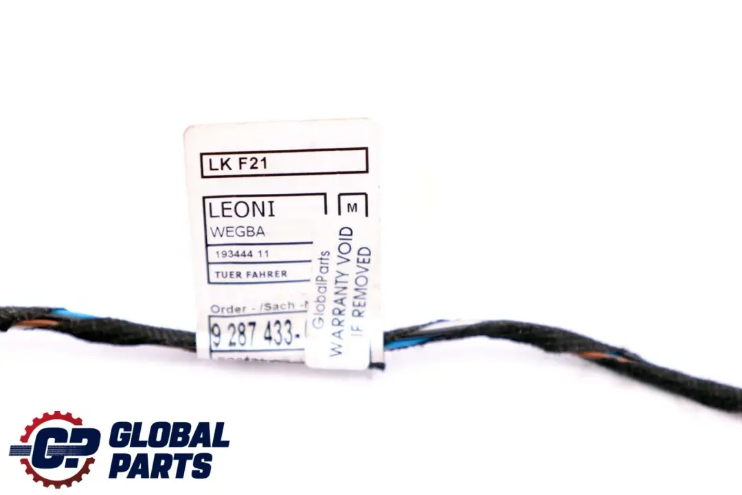 BMW F21 F22 Cableado Puerta Lado Conductor Delantero Derecho 9340973