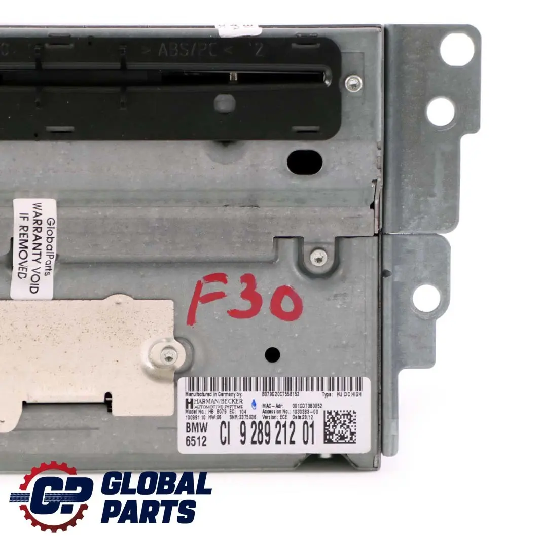 BMW 1 2 3 5 Series F10 F20 F22 F30 Navigation Sat Nav Head Unit High 9289212